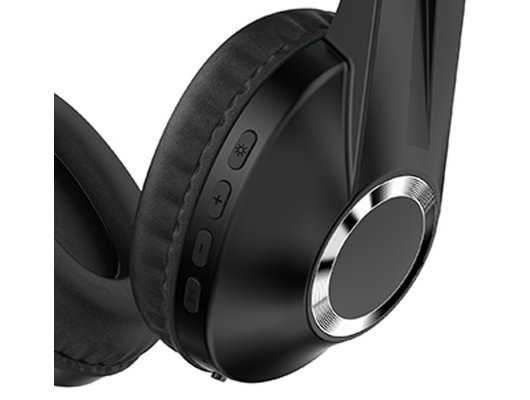 Игровые наушники беспроводные Qumo Party Rave темно серебристые